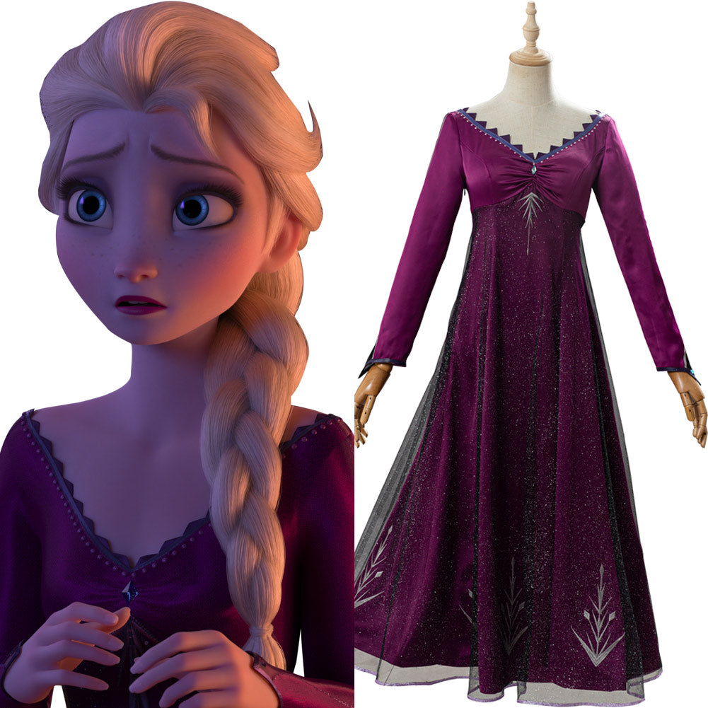 Princess Elsa Dress Adult Frozen Elsa Costume Halloween Cosplay Costum –  Cosplayrr
